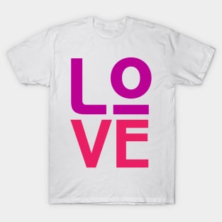 Love Awesome Typography T-Shirt